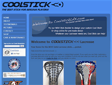 Tablet Screenshot of coolsticklax.com